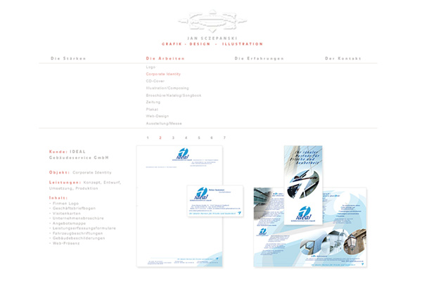 Website Jan Sczepanski - Grafik - Design - Illustration