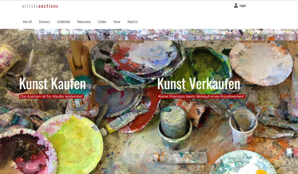 Website Artistsauctions